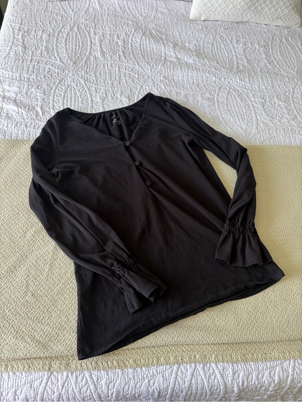 Ethically made black blouse